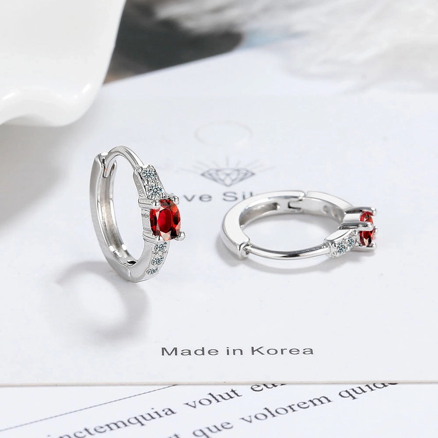 Dainty Rose Gold & White Gold Zircon Stud Earrings – Sweet & Simple Vibes-Bijou Crush