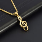 Fashion Notes Stainless Steel Polishing Pendant Necklace-Bijou Crush