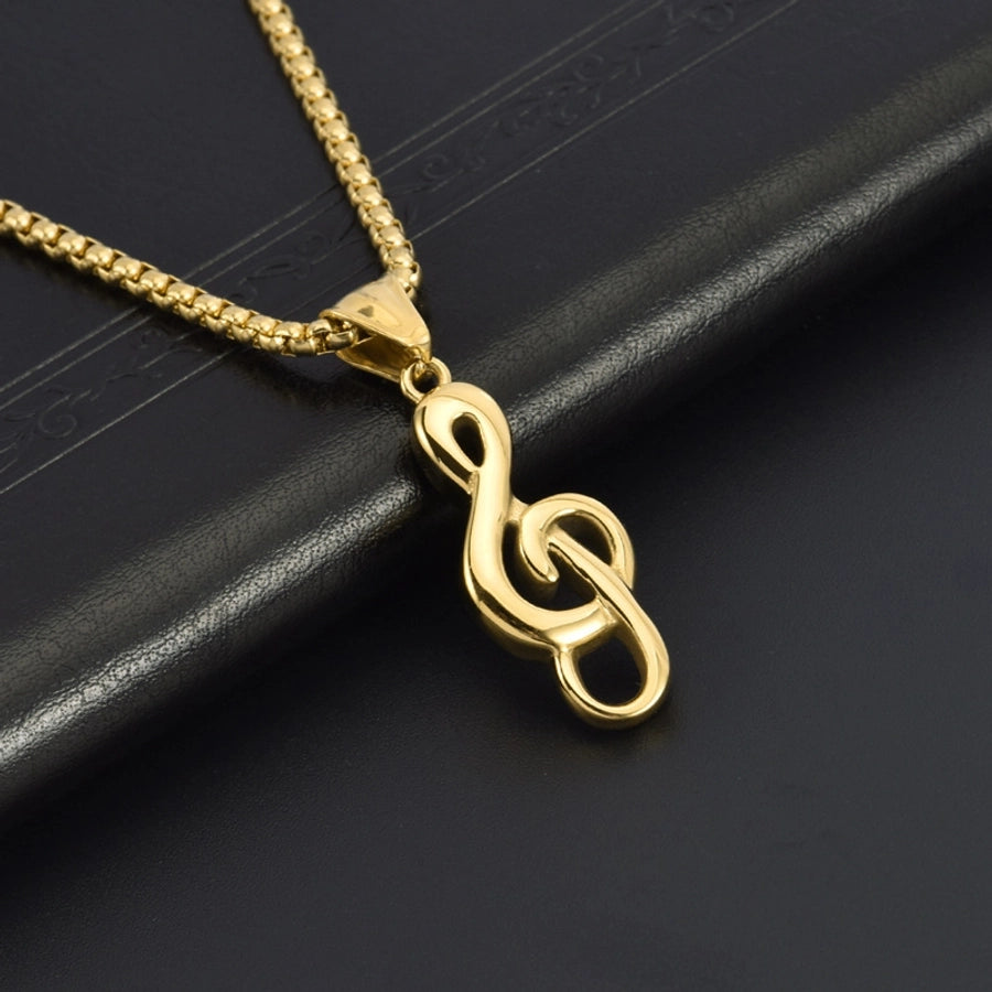Fashion Notes Stainless Steel Polishing Pendant Necklace-Bijou Crush
