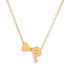 Love 26 English Alphabet Simple Alloy Necklace-Bijou Crush