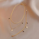 Fashion Star Titanium Steel Enamel Women's Bracelet Necklace-Bijou Crush