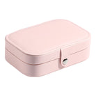 Retro Solid Color Leather Jewelry Box-Bijou Crush