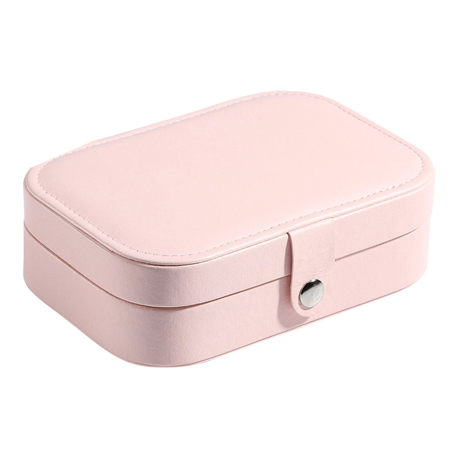 Retro Solid Color Leather Jewelry Box-Bijou Crush