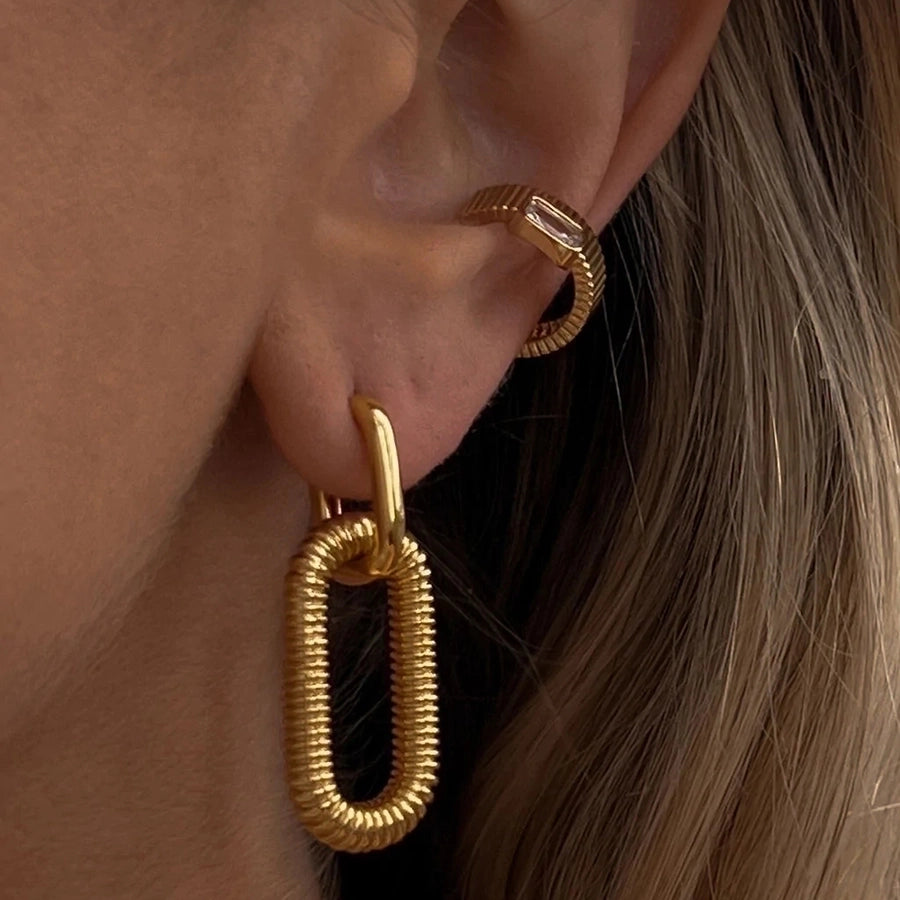 Chic Parisian Oval Drop Earrings – Effortlessly Elegant-Bijou Crush