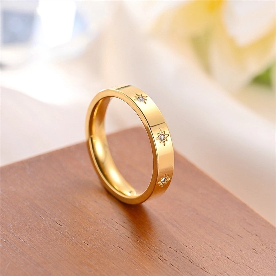 Golden Star Zircon Ring-Bijou Crush