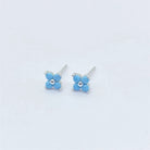 925 Sterling Silver Artificial Diamond Flower Stud Earrings-Bijou Crush