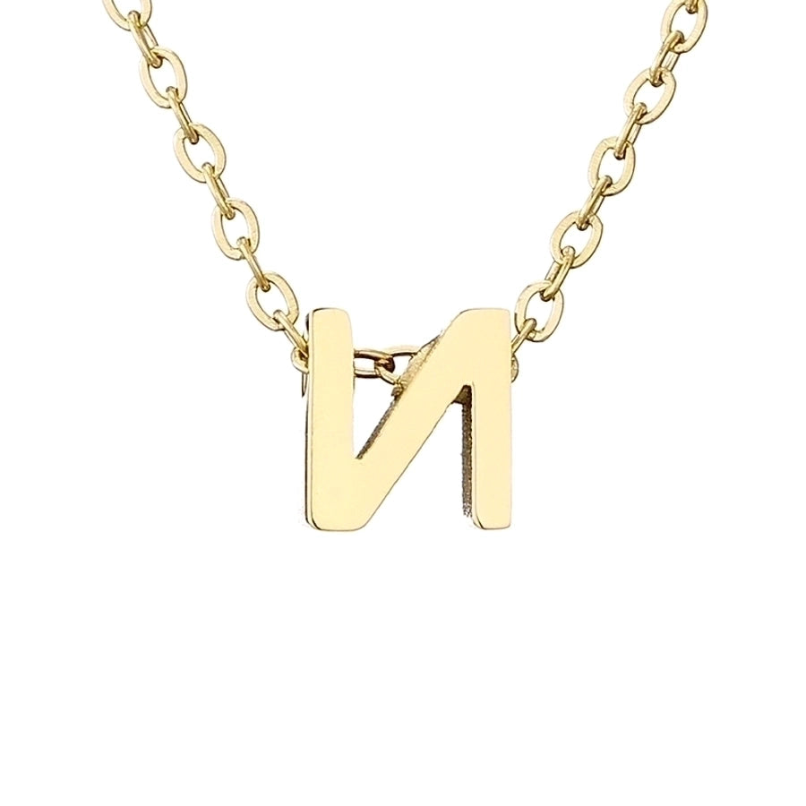 Letter Stainless Steel Titanium Plating Necklace-Bijou Crush