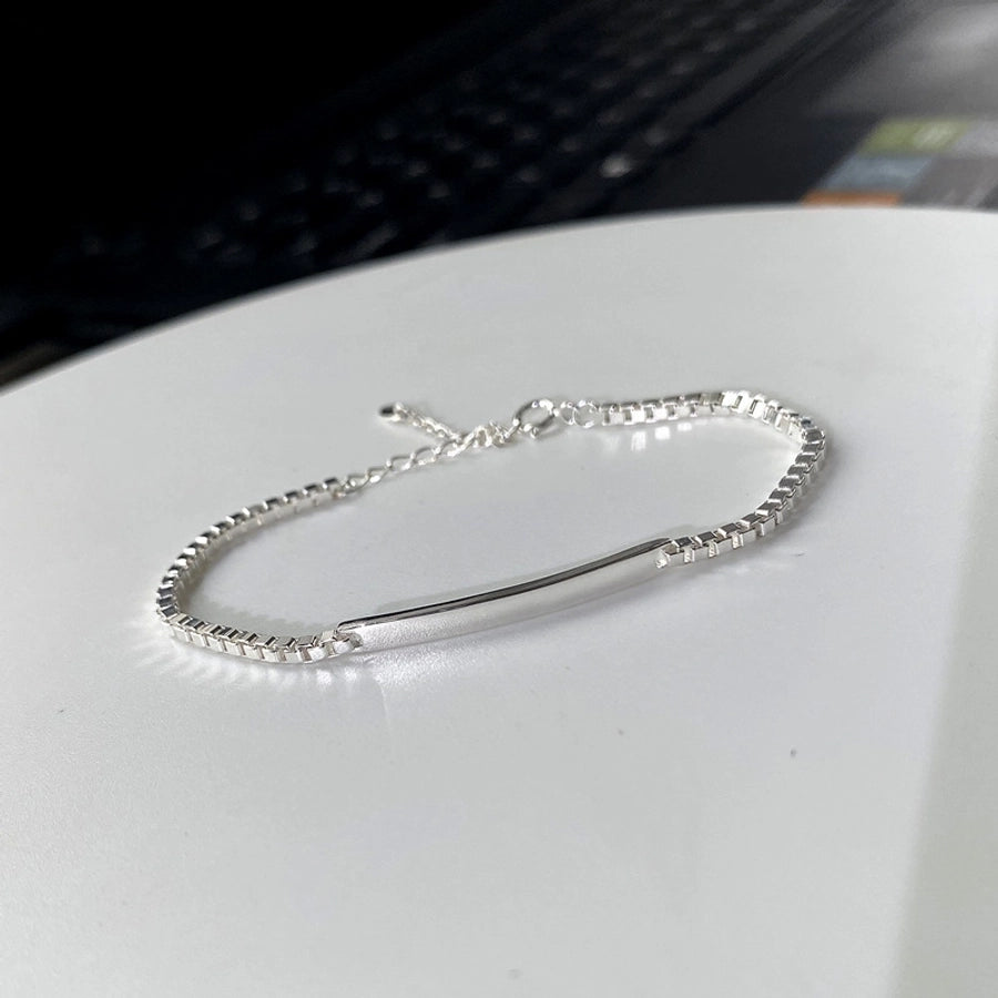 Retro Vibes Bracelet – 925 Sterling Silver with a Timeless Twist-Bijou Crush