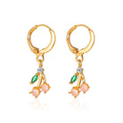 Fruit Plating Copper Artificial Gemstones Earrings-Bijou Crush