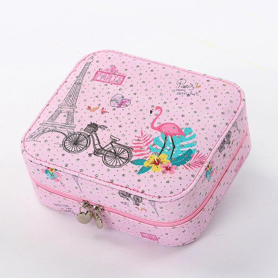 Double-Layer Jewelry Storage Box Simple Earrings Hairpin Necklace Compartment Storage Box Jewelry-Bijou Crush
