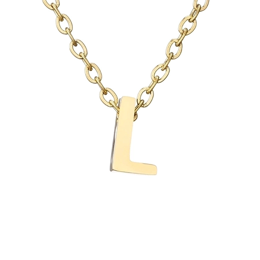 Letter Stainless Steel Titanium Plating Necklace-Bijou Crush