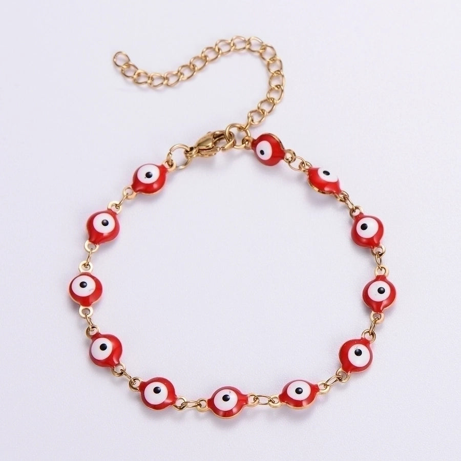 Ethnic Style Devil's Eye 304 Stainless Steel 18K Gold Plated No Inlaid Bracelets-Bijou Crush