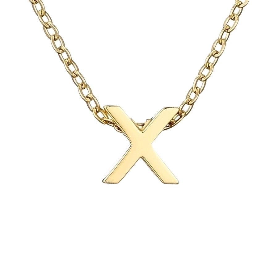 Letter Stainless Steel Titanium Plating Necklace-Bijou Crush