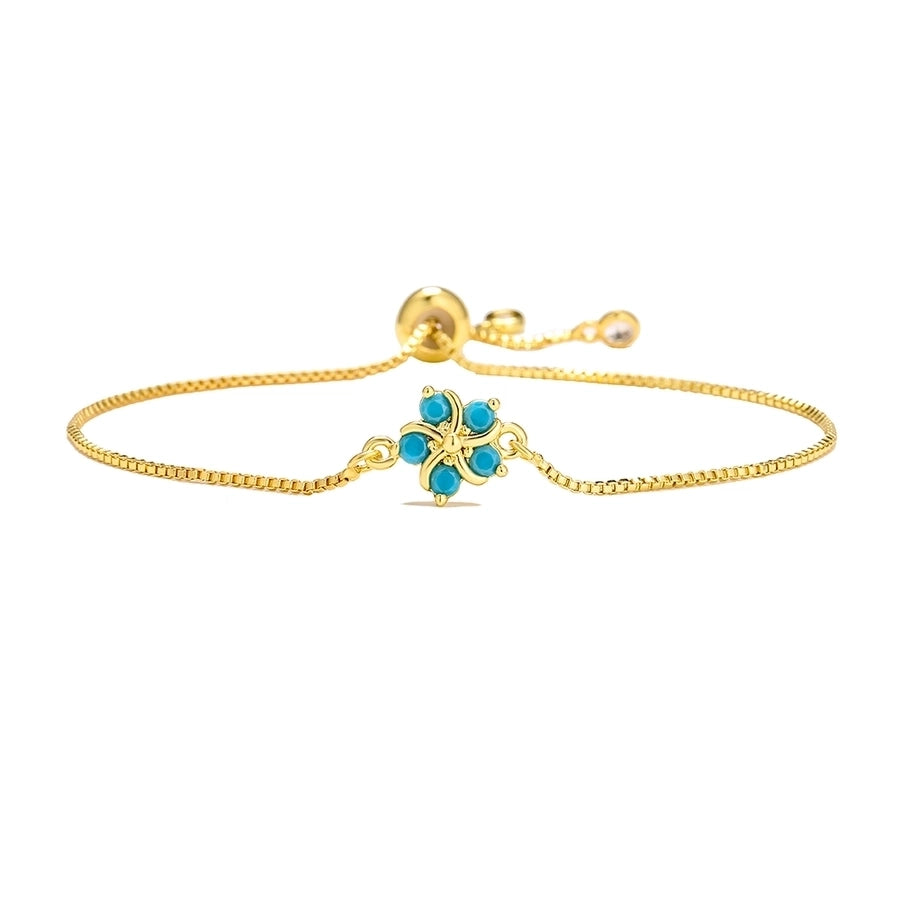 Fashion Flower Copper Zircon Bracelets-Bijou Crush