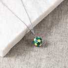 Simple Style Football 304 Stainless Steel Epoxy 18K Gold Plated Pendant Necklace-Bijou Crush