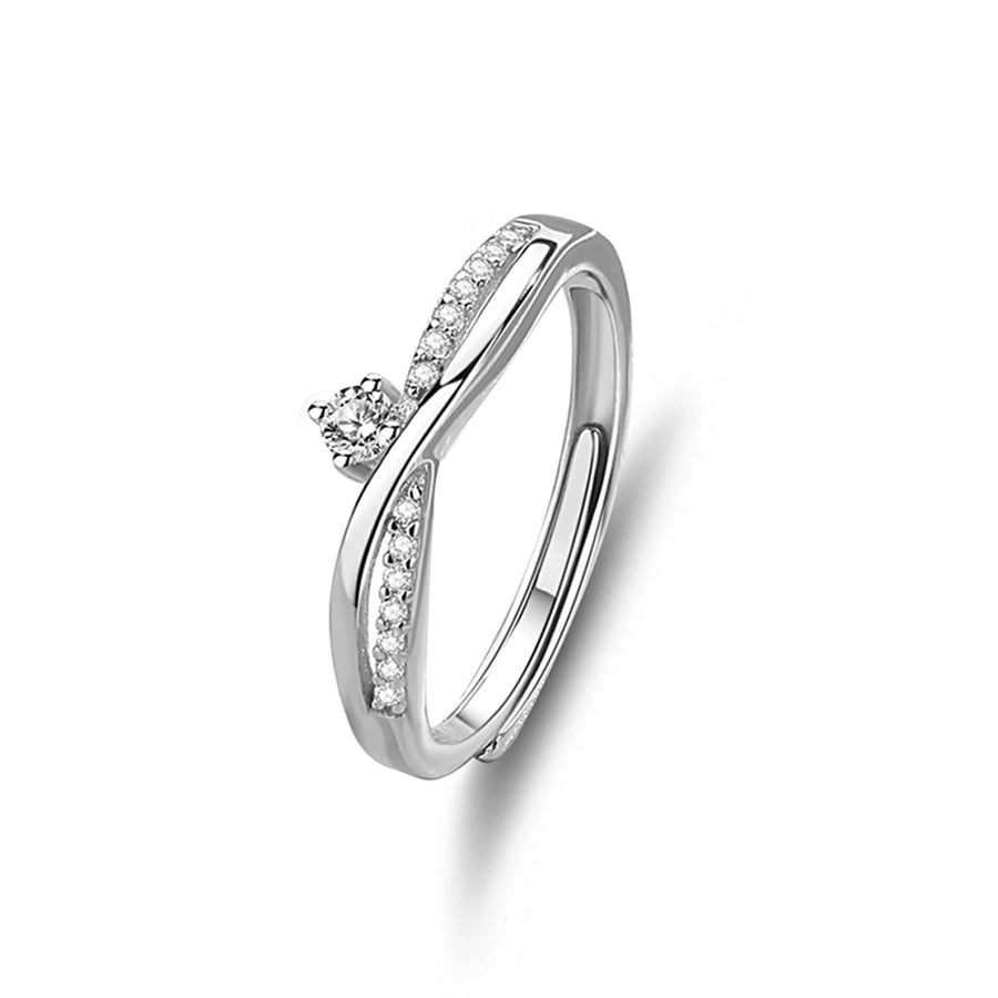 Eternal Grace Zircon Cross Infinity Ring-Bijou Crush