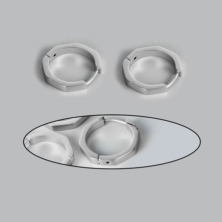 Timeless Minimalist Earrings – Dual-Tone Elegance-Bijou Crush