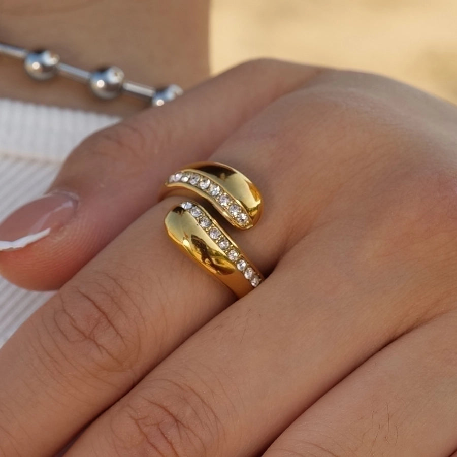 Raindrop Vibes Rings – 316 Stainless Steel with a Fluid Plated Finish-Bijou Crush