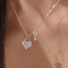 925 Sterling Silver Cable Chain Heart Shape Pendant Necklace-Bijou Crush