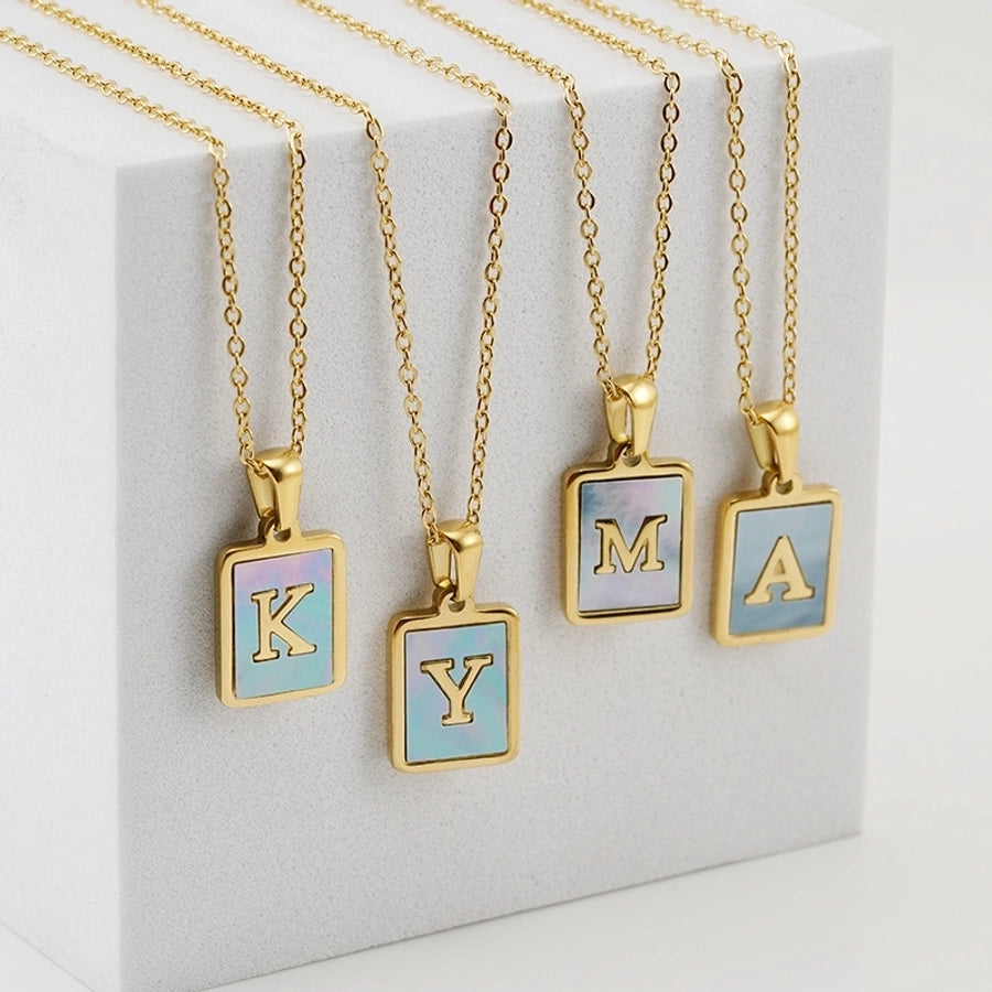 Fashion Letter Titanium Steel Necklace-Bijou Crush