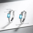 Dainty Rose Gold & White Gold Zircon Stud Earrings – Sweet & Simple Vibes-Bijou Crush