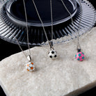 Simple Style Football 304 Stainless Steel Epoxy 18K Gold Plated Pendant Necklace-Bijou Crush