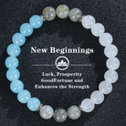 Handmade Natural Stone Bracelet – Timeless Round Gem Elegance-Bijou Crush