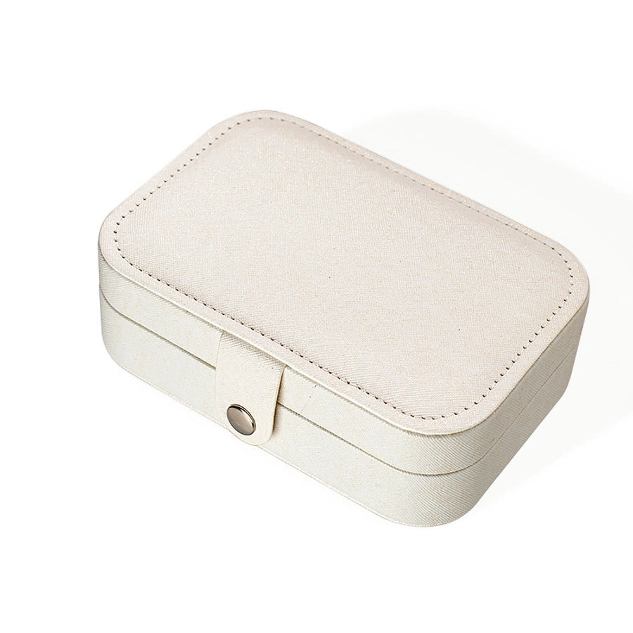 Simple Style Solid Color Leather PU Jewelry Boxes-Bijou Crush