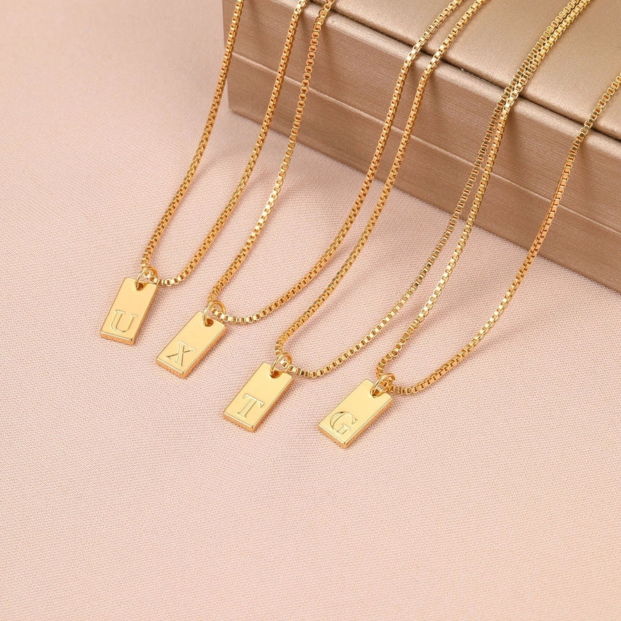 Trendy Minimalist Casual Necklace Letter Alloy Plating Women's Necklace-Bijou Crush