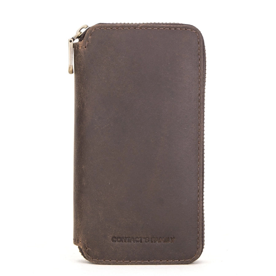 Men's Retro Solid Color Cowhide Watch Case-Bijou Crush