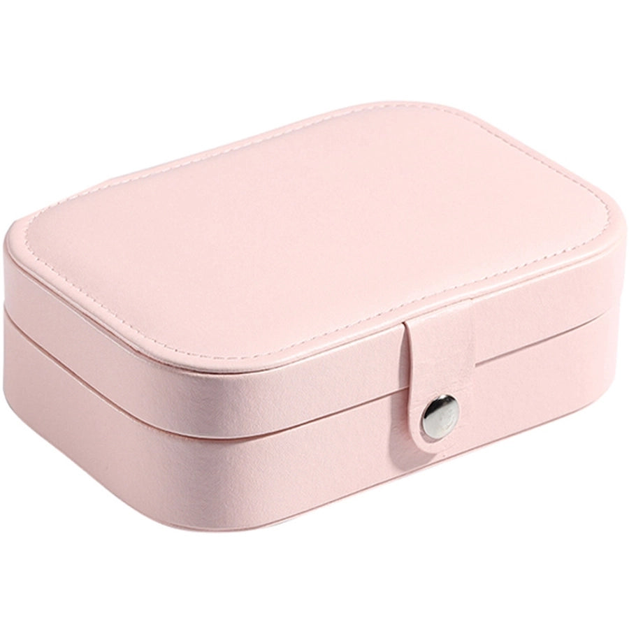 Retro Solid Color Leather Jewelry Box-Bijou Crush