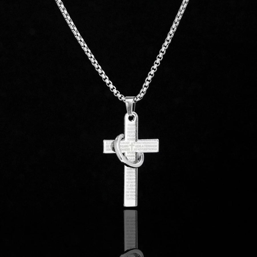 Cross Titanium Steel Patchwork Men's Necklace-Bijou Crush