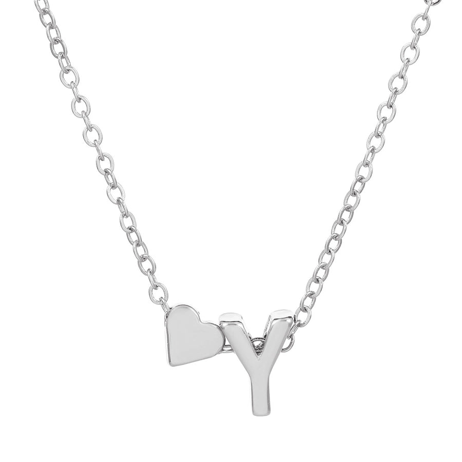 Love 26 English Alphabet Simple Alloy Necklace-Bijou Crush