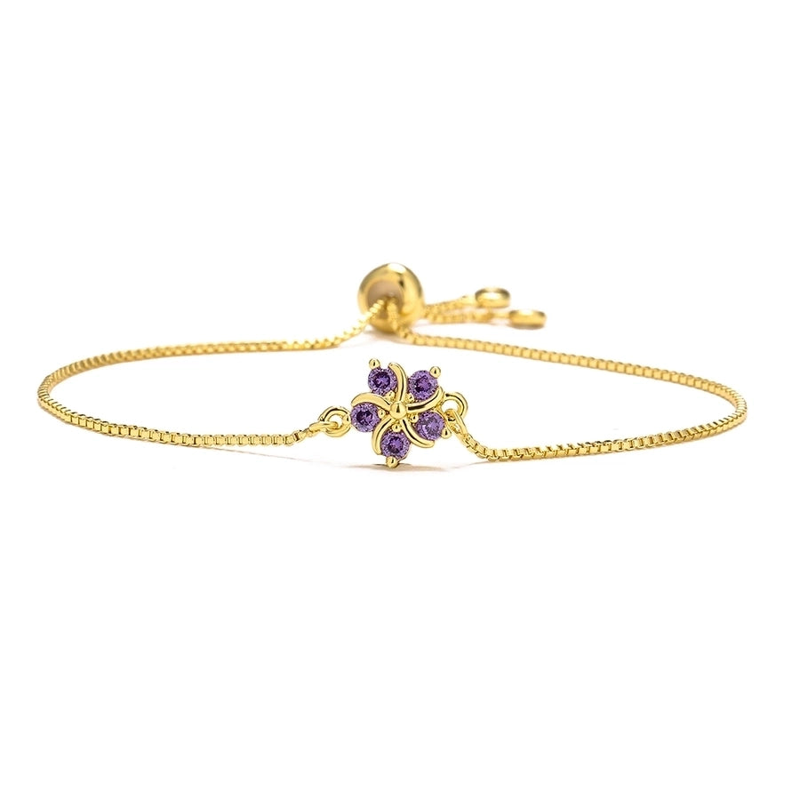 Fashion Flower Copper Zircon Bracelets-Bijou Crush