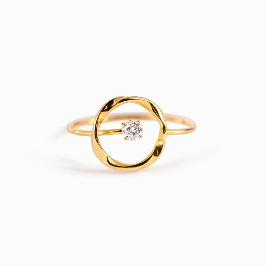925 Sterling Silver Geometric Zircon Sparkle Ring-Bijou Crush
