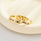 Elegant Geometric Zircon Earrings – Timelessly Chic-Bijou Crush