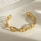 Minimalist Gold Bangle – 14K Gold-Plated Stainless Steel Elegance-Bijou Crush