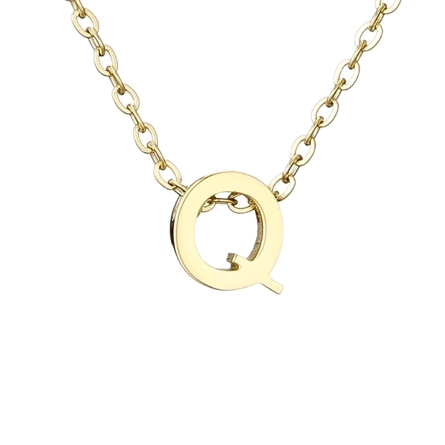Letter Stainless Steel Titanium Plating Necklace-Bijou Crush