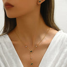Classic Heart Shape Shell Earrings & Necklace Set-Bijou Crush