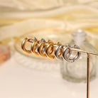 Classic Two-Tone Hoop Earrings – Everyday Shine-Bijou Crush
