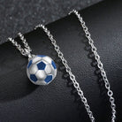 Casual Basketball Football Stainless Steel Enamel Unisex Pendant Necklace-Bijou Crush