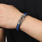 Two-Tone Leather Bracelet with Magnetic Clasp – Effortless Vibes-Bijou Crush