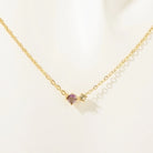 Retro Vibes Pendant Necklace - 18K Gold-Plated Stainless Steel with Sparkly Zircon-Bijou Crush