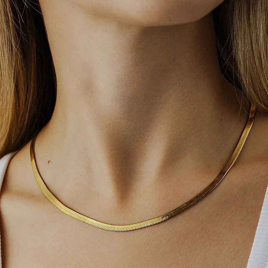 304 Stainless Steel 18K Gold Plated Plating Necklace-Bijou Crush