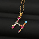 Copper Letter Copper Necklaces-Bijou Crush