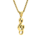 Fashion Notes Stainless Steel Polishing Pendant Necklace-Bijou Crush