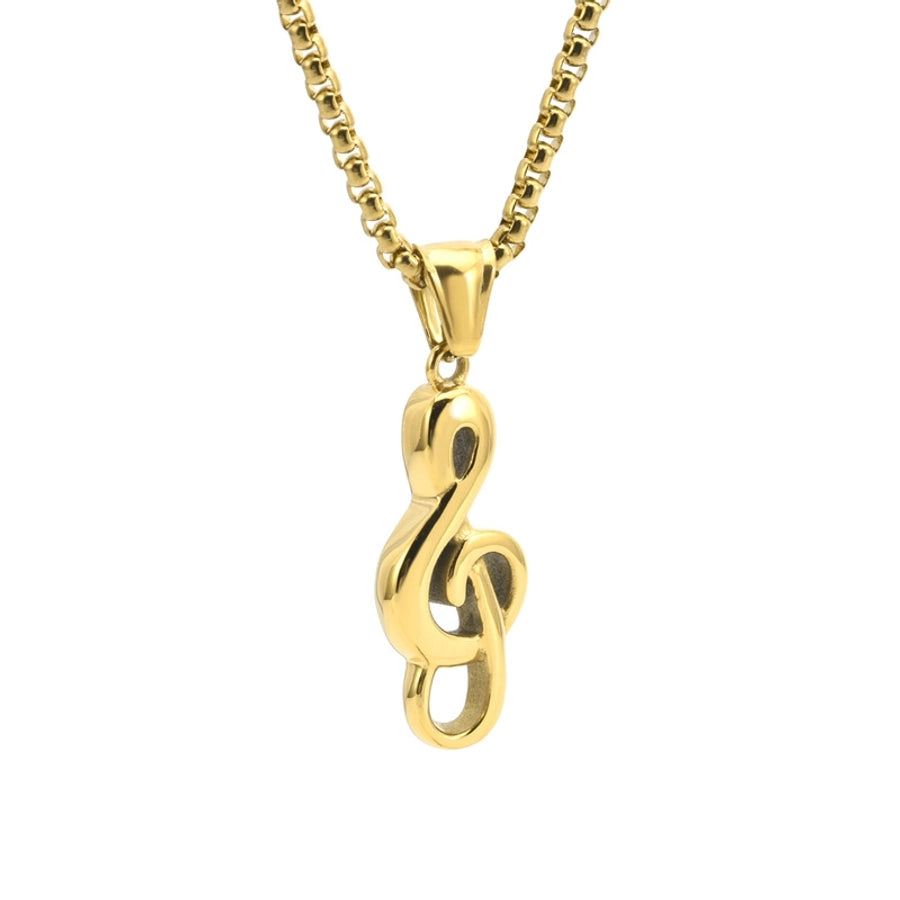 Fashion Notes Stainless Steel Polishing Pendant Necklace-Bijou Crush