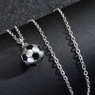Casual Basketball Football Stainless Steel Enamel Unisex Pendant Necklace-Bijou Crush