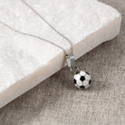 Simple Style Football 304 Stainless Steel Epoxy 18K Gold Plated Pendant Necklace-Bijou Crush