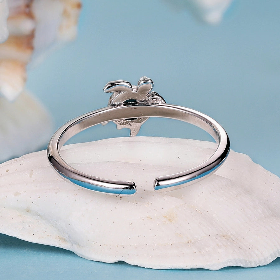 Natural Stone Tortoise Open Ring-Bijou Crush
